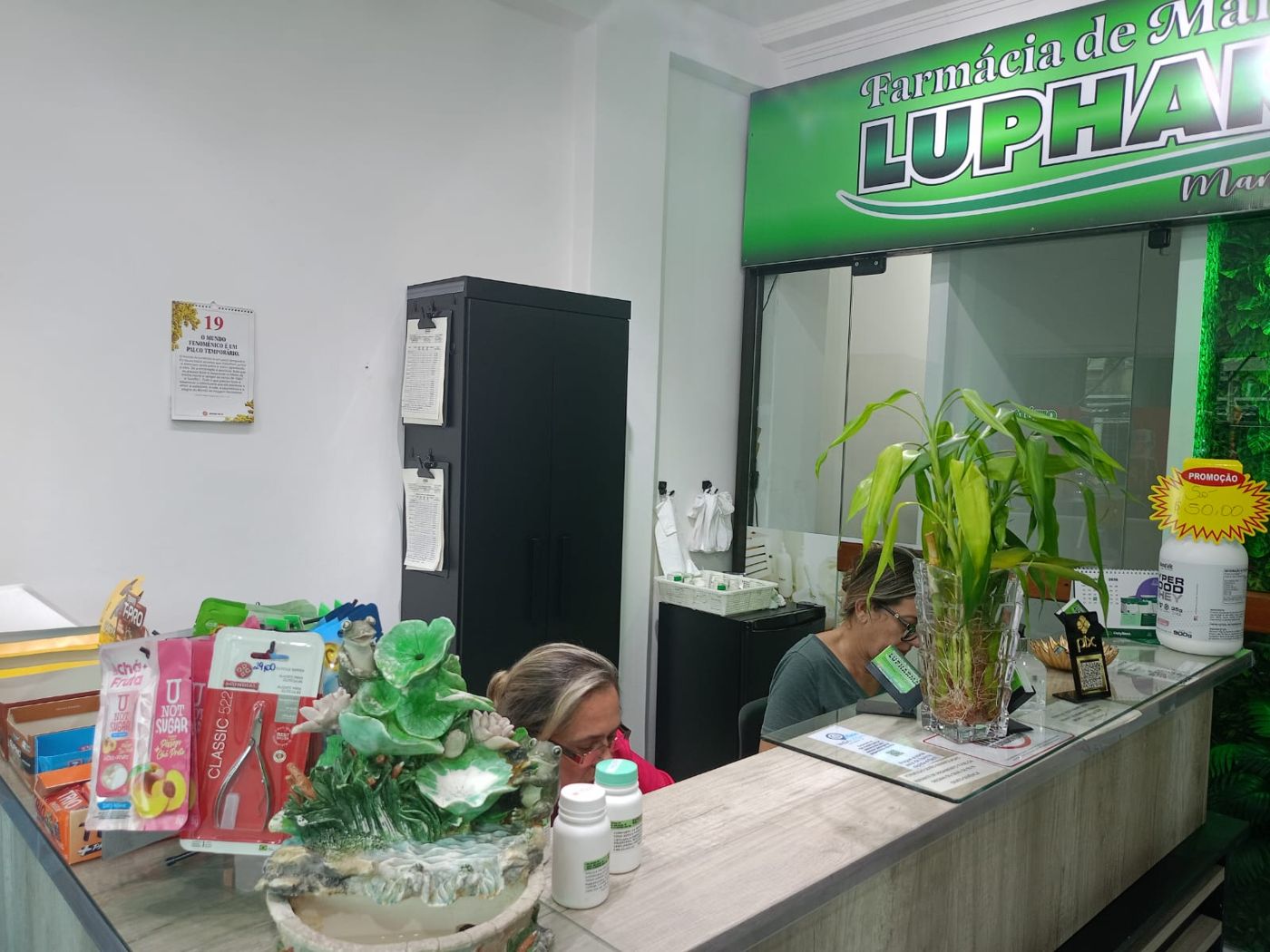 Balcão de atendimento da Lupharma